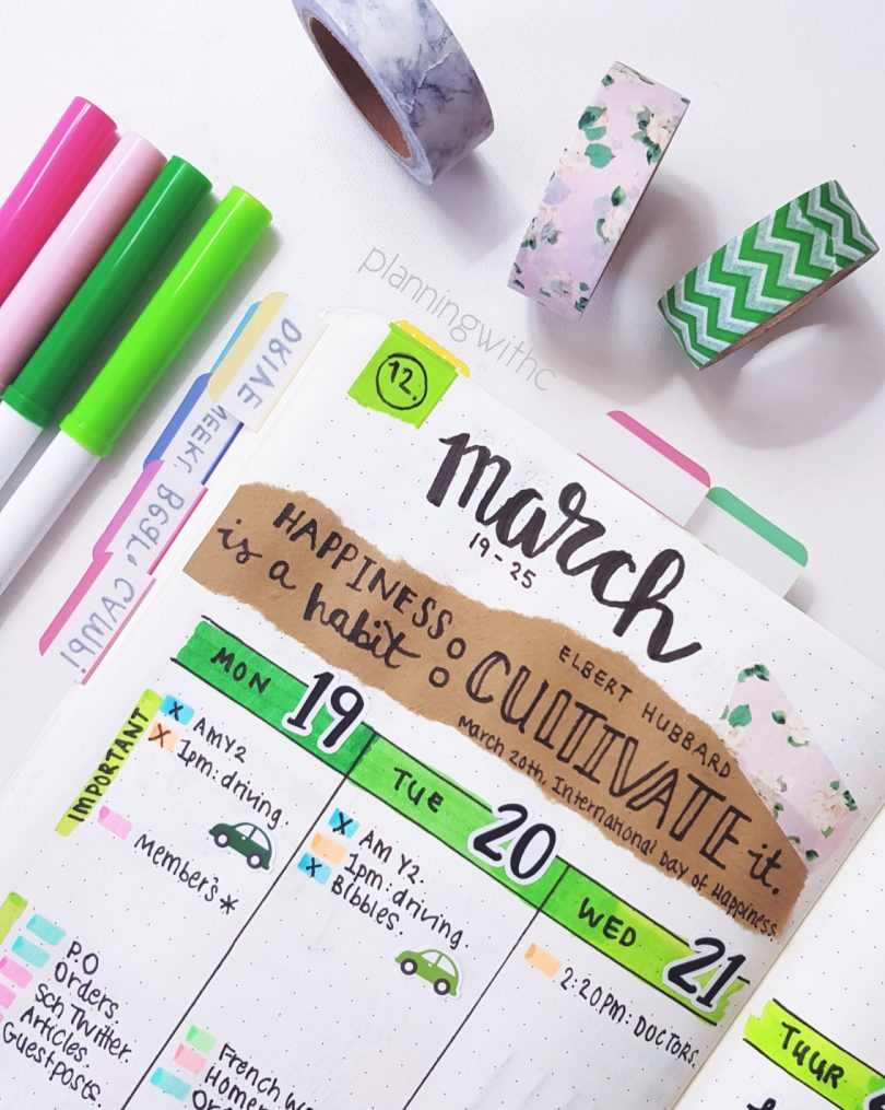 101 Bullet Journal Ideas and Prompts - Are you struggling for bullet journal ideas for spreads, pages and layouts? Well look no further, I have a list of 101 bullet journal ideas that will keep you busy, creative and organised at all once // heythereChannon - www.channongray.com #productivty #organisation #bujo #bulletjournal